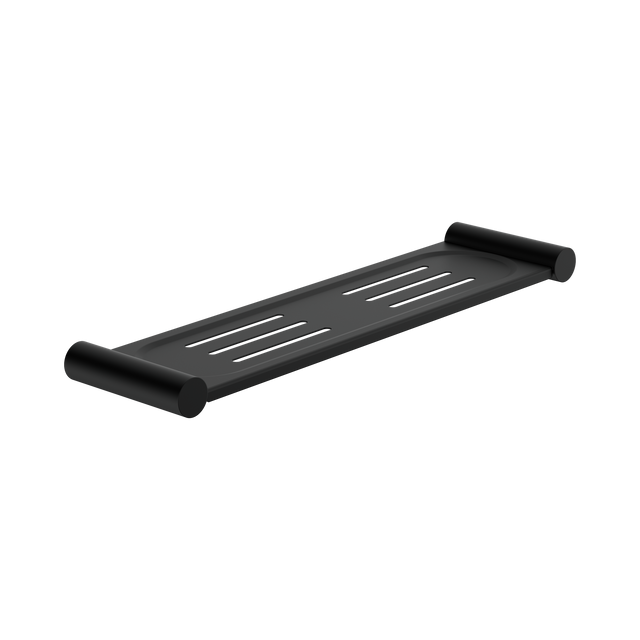 An image of Nero Tapware New Mecca Metal Shower Shelf Matte Black