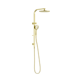 An image of Nero Tapware Bianca Twin Shower Brushed Gold