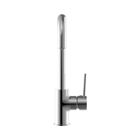 An image of Nero Tapware Dolce Kitchen Mixer Square Shape Chrome