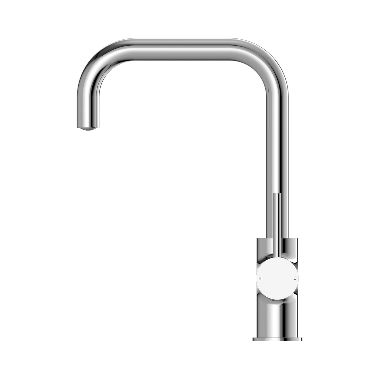 An image of Nero Tapware Dolce Kitchen Mixer Square Shape Chrome