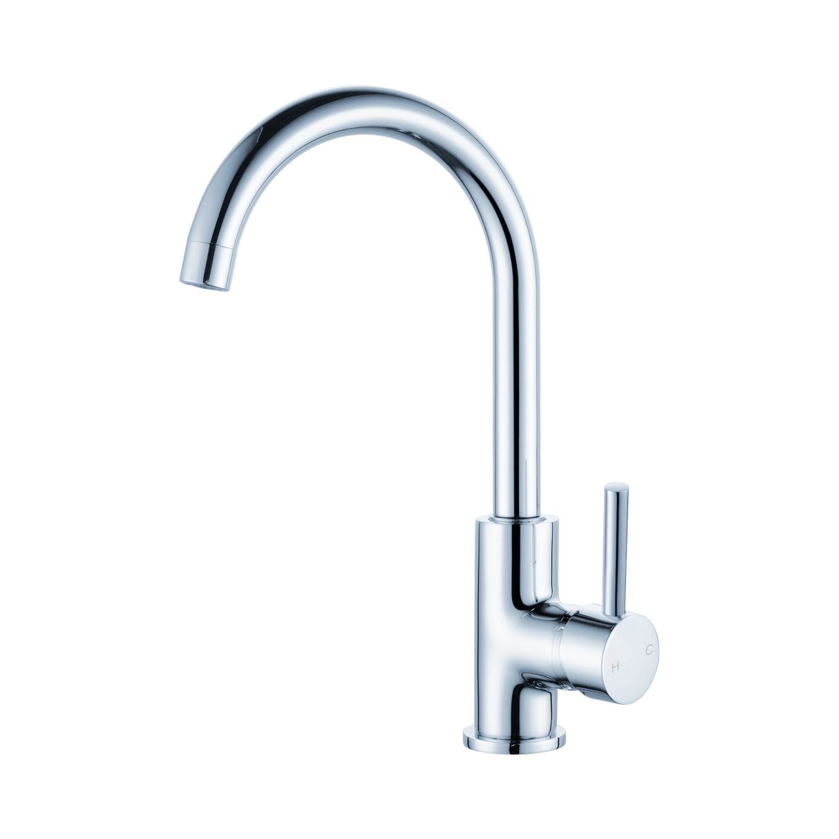 An image of Nero Tapware Dolce Kitchen Mixer Gooseneck Chrome