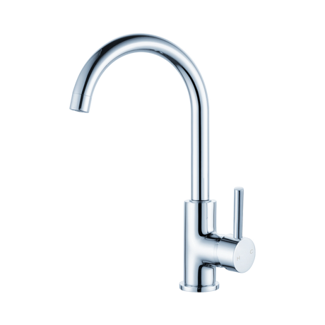 An image of Nero Tapware Dolce Kitchen Mixer Gooseneck Chrome