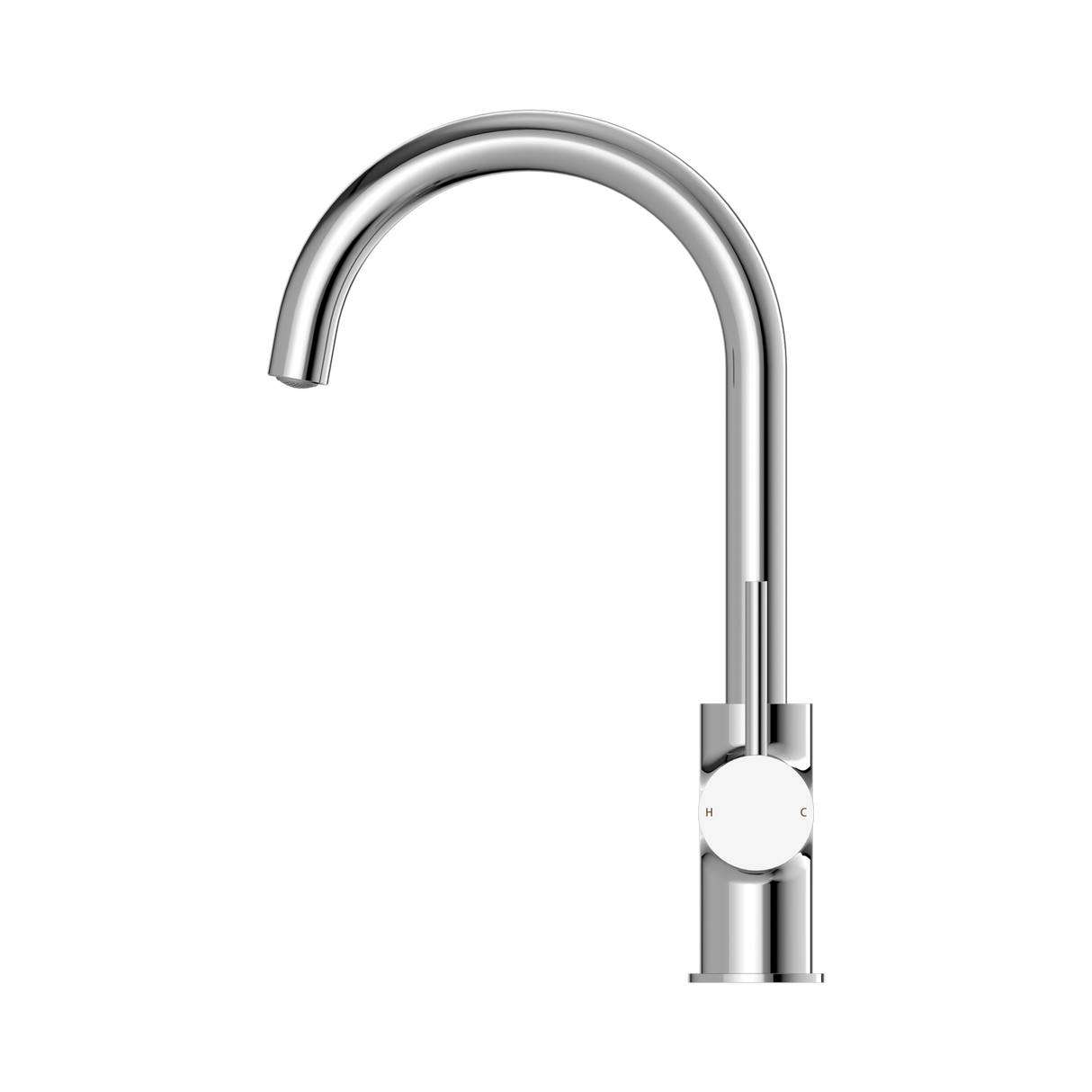 An image of Nero Tapware Dolce Kitchen Mixer Gooseneck Chrome
