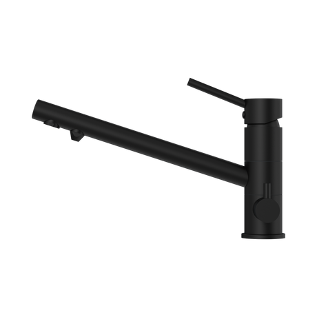 An image of Nero Tapware Dolce Three-Way Kitchen Mixer Matte Black