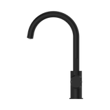 An image of Nero Tapware Dolce Kitchen Mixer Gooseneck Matte Black