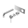 An image of Nero Tapware Dolce Wall Basin/Bath Mixer Trim Kits Only Chrome