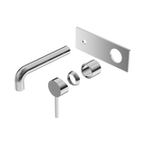 An image of Nero Tapware Dolce Wall Basin/Bath Mixer Trim Kits Only Chrome