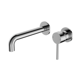 An image of Nero Tapware Dolce Wall Basin/Bath Mixer Separate Back Plate Chrome