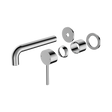 An image of Nero Tapware Dolce Wall Basin/Bath Mixer Separate Back Plate Trim Kits Only Chrome