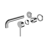An image of Nero Tapware Dolce Wall Basin/Bath Mixer Separate Back Plate Trim Kits Only Chrome