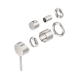 An image of Nero Tapware Dolce Shower Mixer With Diverter Separate Back Plate Trim Kits Only Brushed Nickel