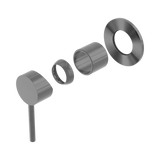 An image of Nero Tapware Dolce Shower Mixer Trim Kits Only Gun Metal