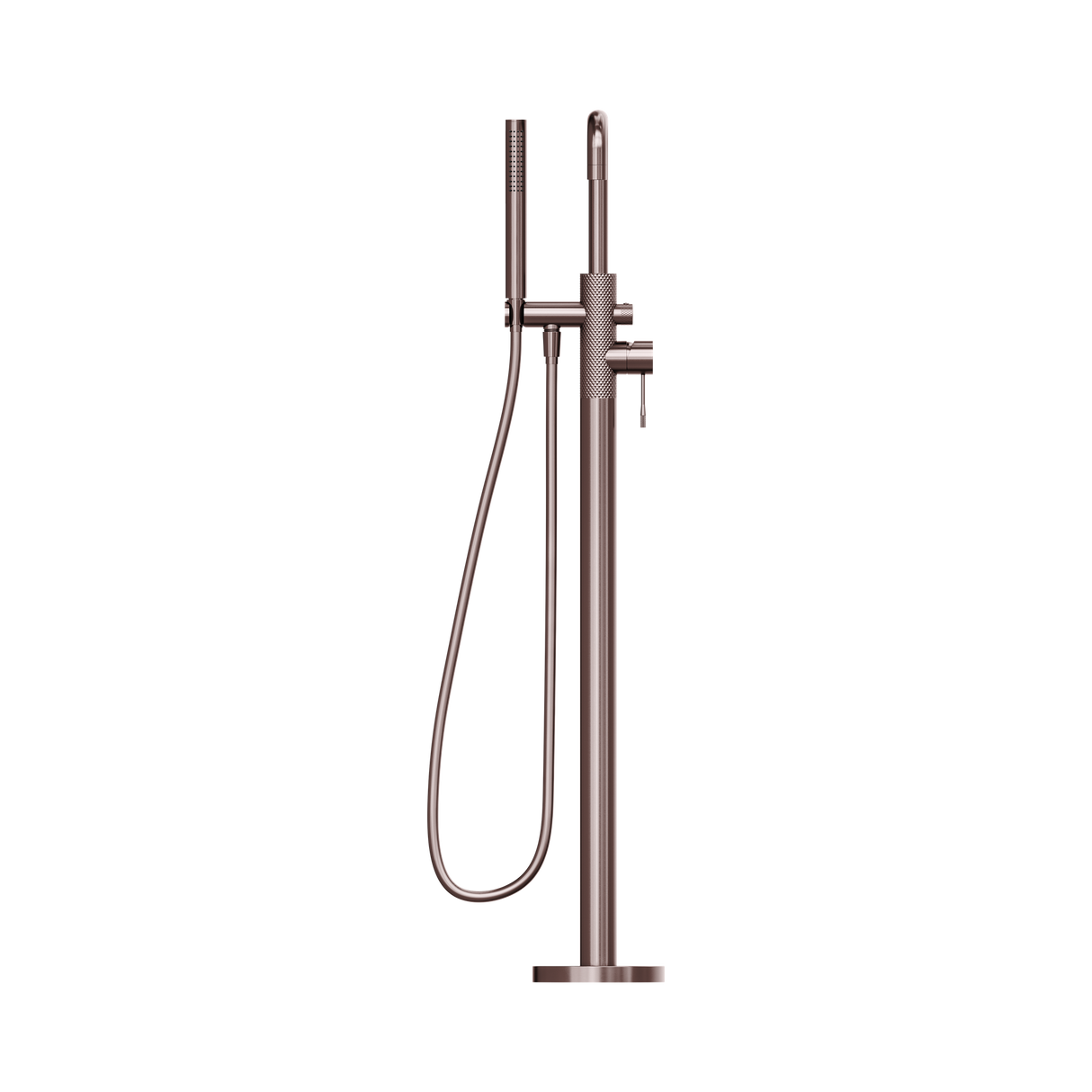 An image of Nero Tapware Opal Freestanding Bath Mixer With Hand Shower Brushed Bronze