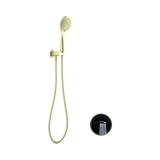 An image of Nero Tapware Opal Shower On Bracket With Air Shower Brushed Gold