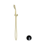 An image of Nero Tapware Opal Shower On Bracket With Air Shower Brushed Gold
