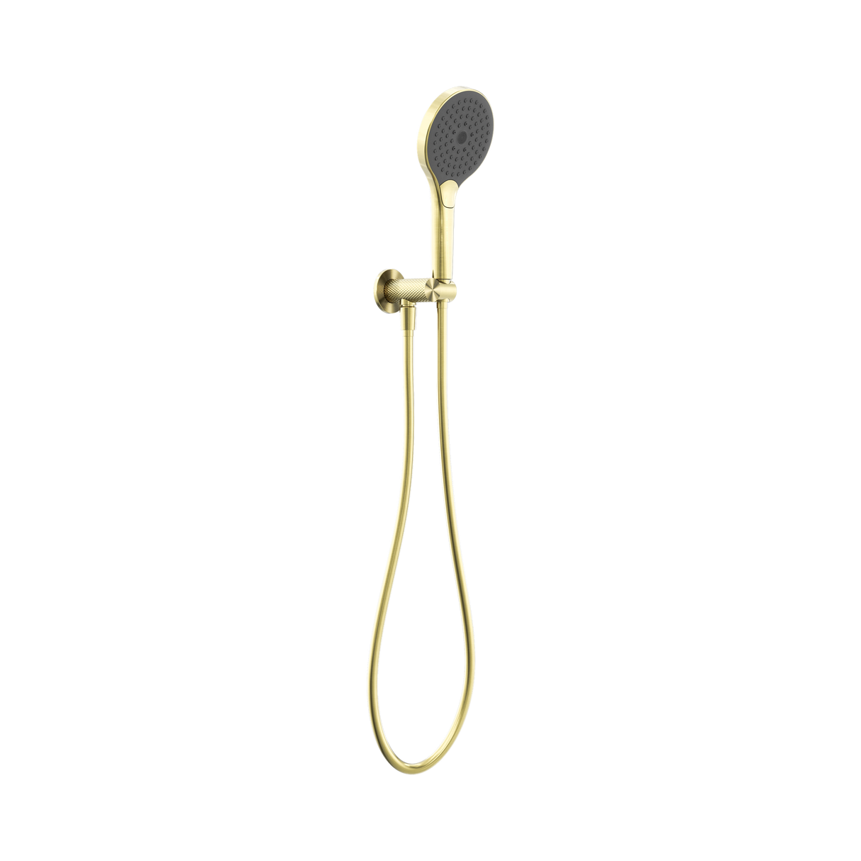 An image of Nero Tapware Opal Shower On Bracket With Air Shower II Brushed Gold