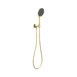 An image of Nero Tapware Opal Shower On Bracket With Air Shower II Brushed Gold