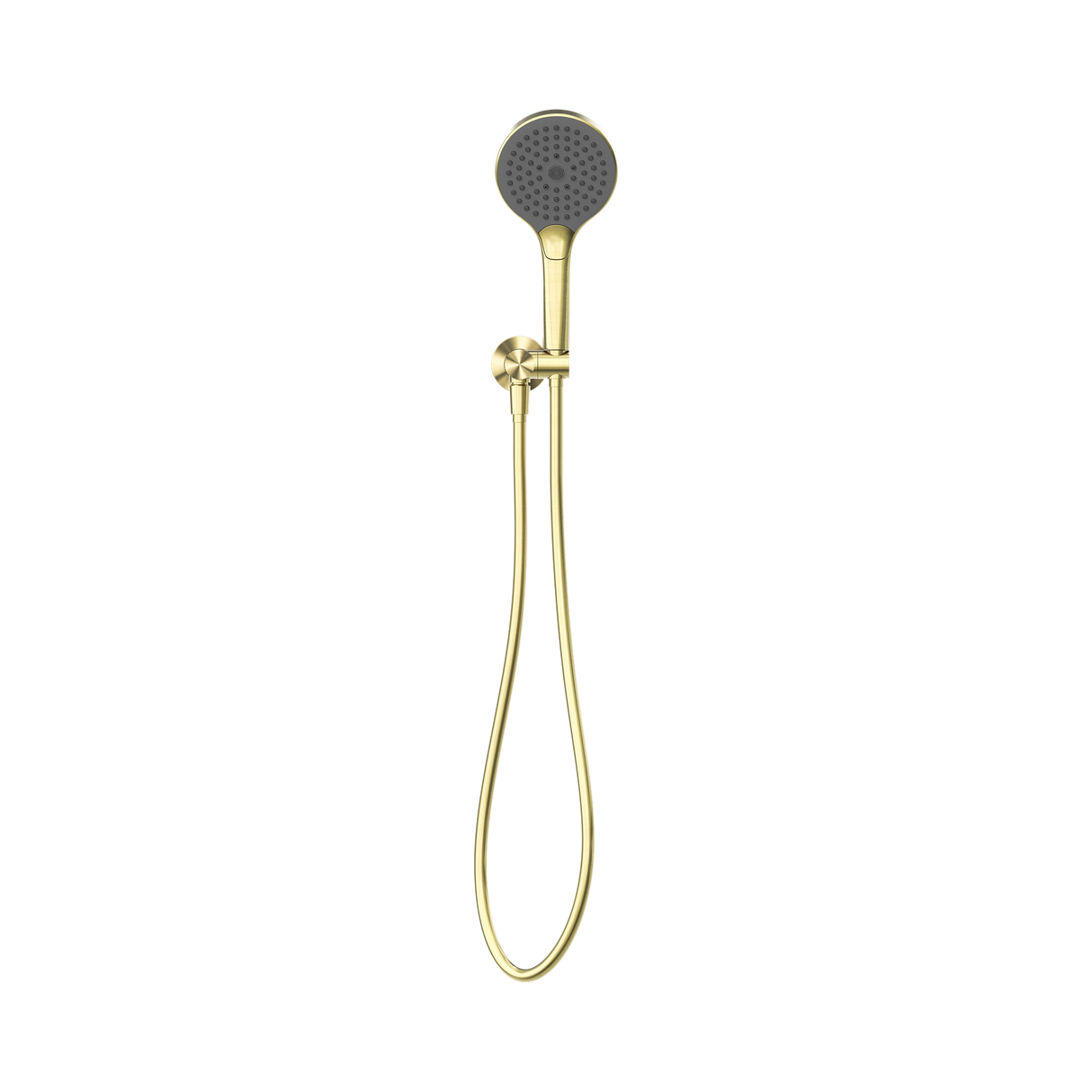 An image of Nero Tapware Opal Shower On Bracket With Air Shower II Brushed Gold