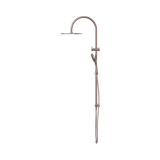 An image of Nero Tapware Opal Twin Shower With Air Shower II Brushed Bronze