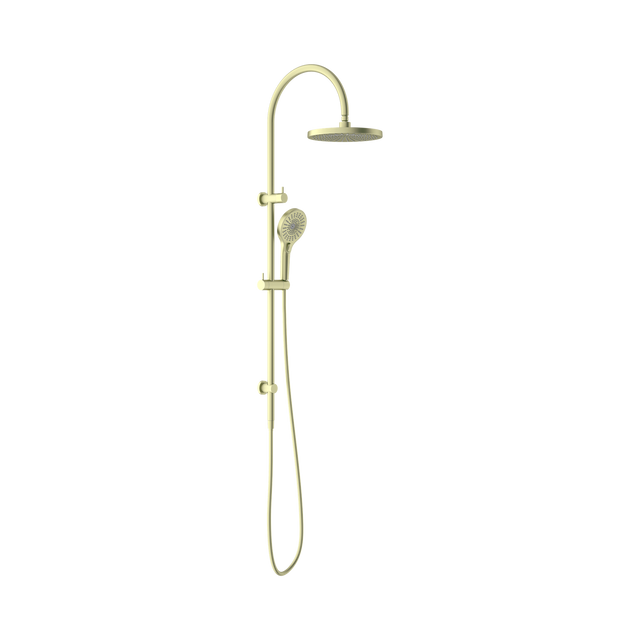 An image of Nero Tapware Opal Twin Shower Brushed Gold