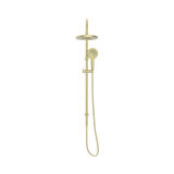 An image of Nero Tapware Opal Twin Shower Brushed Gold