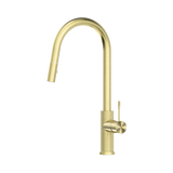 An image of Nero Tapware Opal Pull Out Sink Mixer With Vegie Spray Function Brushed Gold