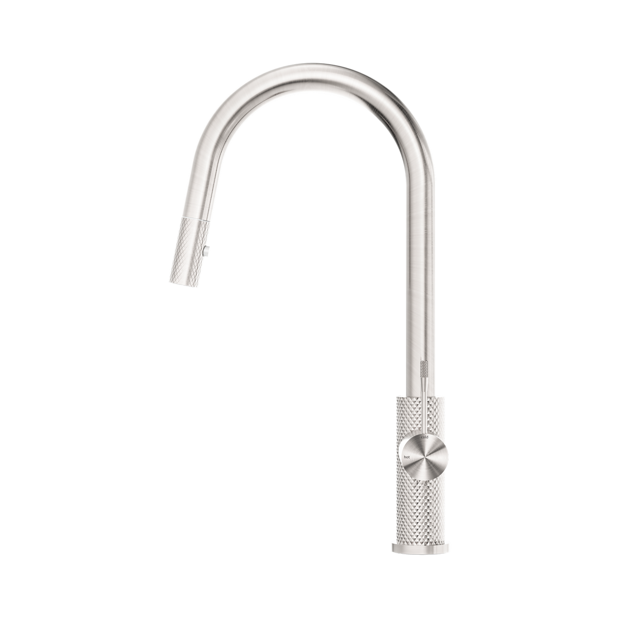 An image of Nero Tapware Opal Pull Out Sink Mixer With Vegie Spray Function Brushed Nickel