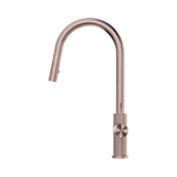 An image of Nero Tapware Opal Pull Out Sink Mixer With Vegie Spray Function Brushed Bronze