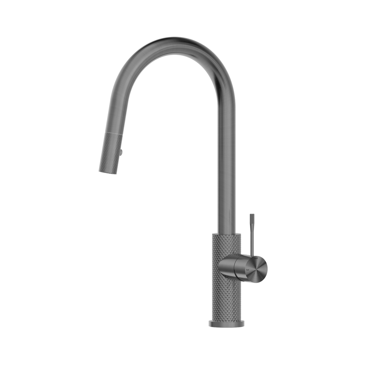 An image of Nero Tapware Opal Pull Out Sink Mixer With Vegie Spray Function Graphite