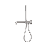 An image of Nero Tapware Opal Progressive Shower System With Spout 230mm Brushed Nickel