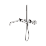 An image of Nero Tapware Opal Progressive Shower System Separate Plate With Spout 250mm Brushed Nickel