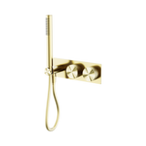 An image of Nero Tapware Opal Progressive Shower System Brushed Gold