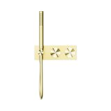 An image of Nero Tapware Opal Progressive Shower System Brushed Gold