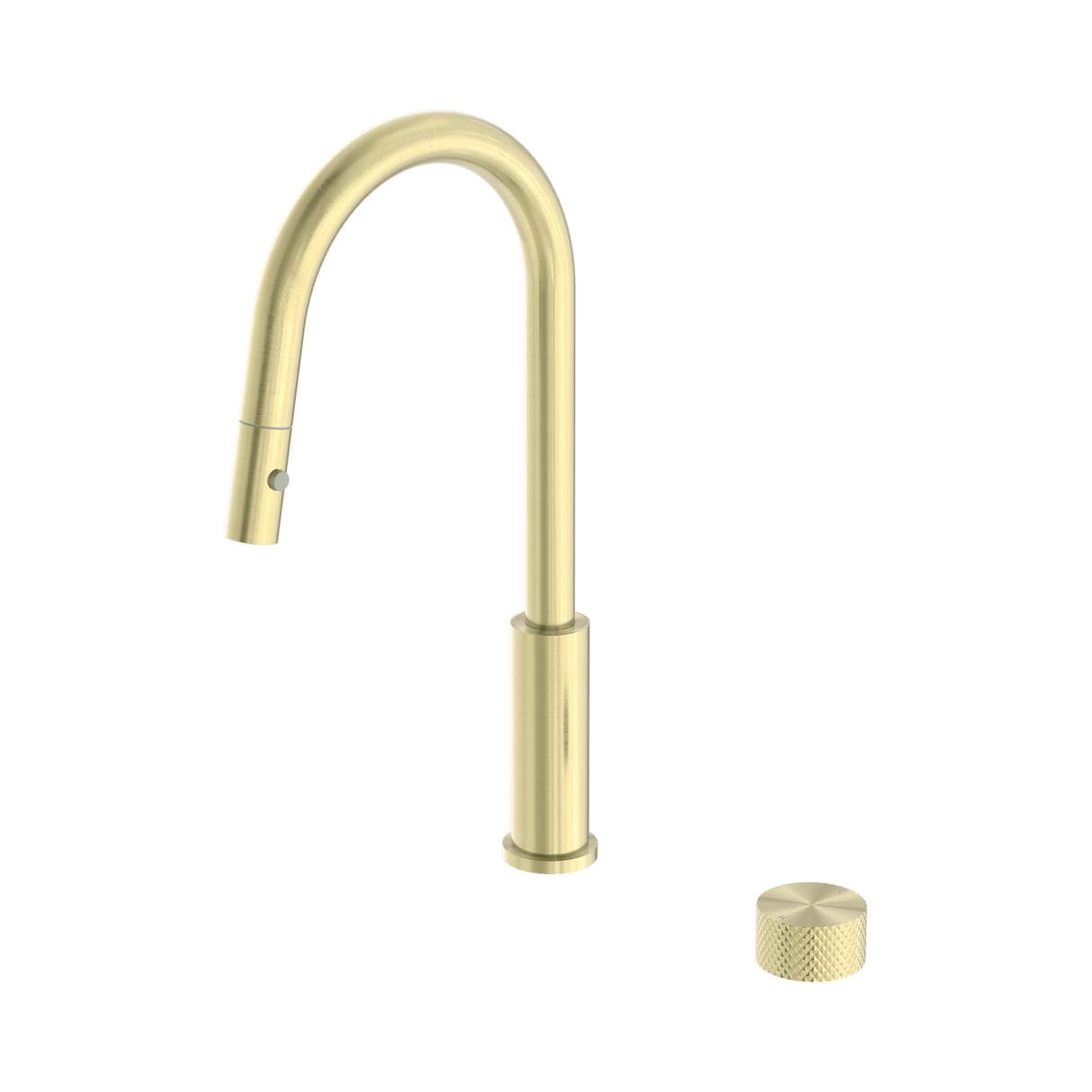An image of Nero Tapware Opal Progressive Pull Out Kitchen Set Brushed Gold