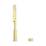 An image of Nero Tapware Opal Progressive Pull Out Kitchen Set Brushed Gold