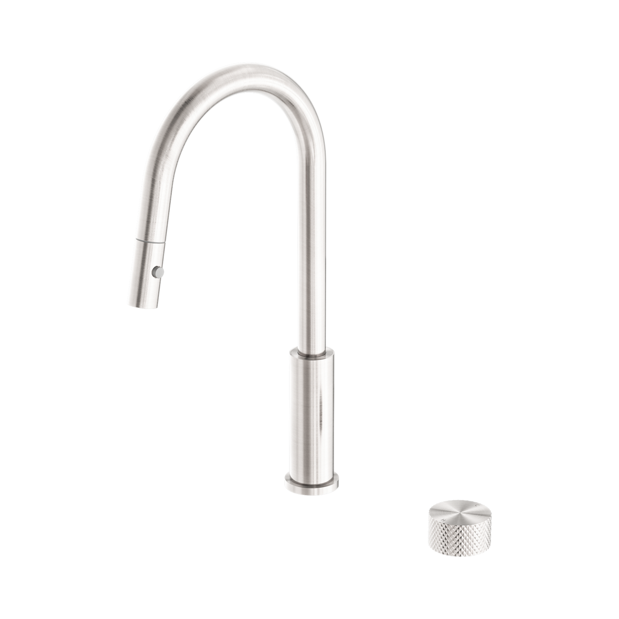 An image of Nero Tapware Opal Progressive Pull Out Kitchen Set Brushed Nickel