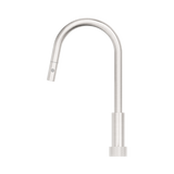 An image of Nero Tapware Opal Progressive Pull Out Kitchen Set Brushed Nickel
