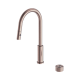 An image of Nero Tapware Opal Progressive Pull Out Kitchen Set Brushed Bronze