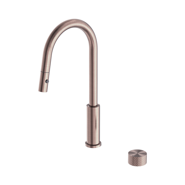 An image of Nero Tapware Opal Progressive Pull Out Kitchen Set Brushed Bronze