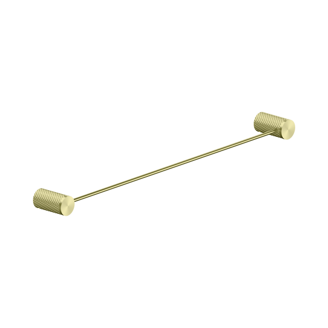 An image of Nero Tapware Opal Single Towel Rail 600mm Brushed Gold