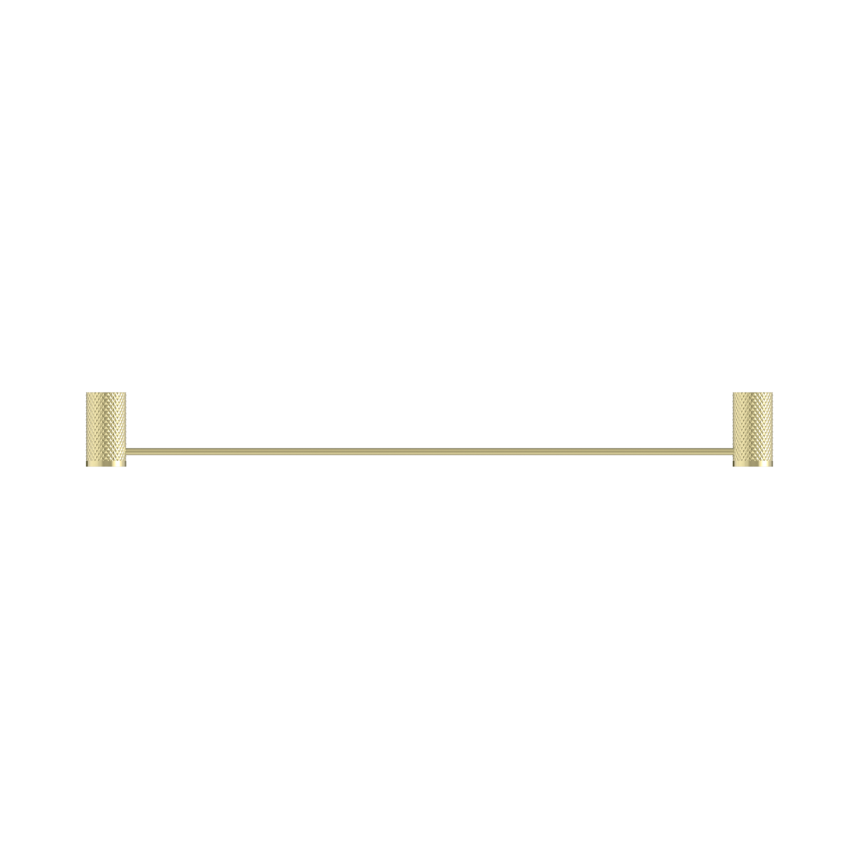 An image of Nero Tapware Opal Single Towel Rail 600mm Brushed Gold