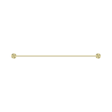 An image of Nero Tapware Opal Single Towel Rail 600mm Brushed Gold