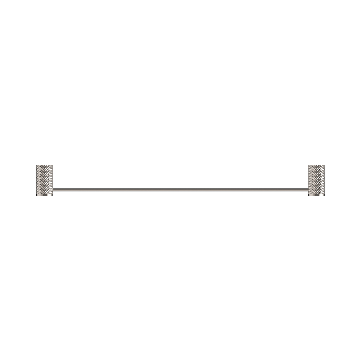 An image of Nero Tapware Opal Single Towel Rail 600mm Brushed Nickel