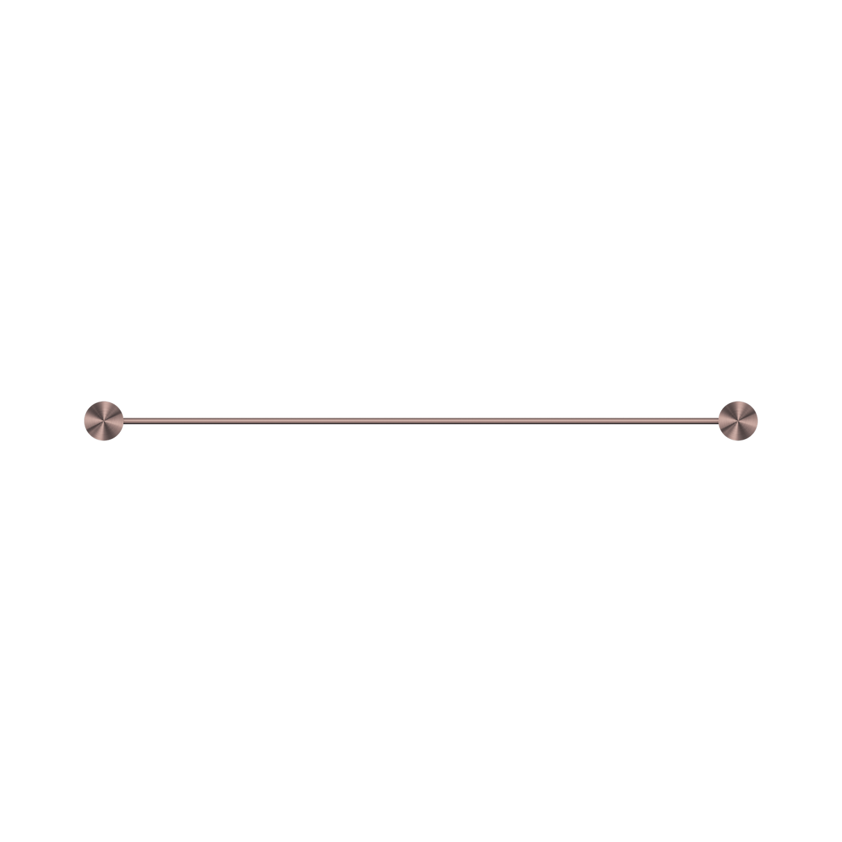 An image of Nero Tapware Opal Single Towel Rail 600mm Brushed Bronze