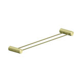 An image of Nero Tapware Opal Double Towel Rail 600mm Brushed Gold
