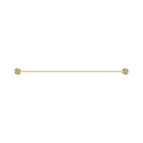 An image of Nero Tapware Opal Double Towel Rail 600mm Brushed Gold