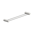 An image of Nero Tapware Opal Double Towel Rail 600mm Brushed Nickel