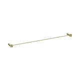 An image of Nero Tapware Opal Single Towel Rail 800mm Brushed Gold