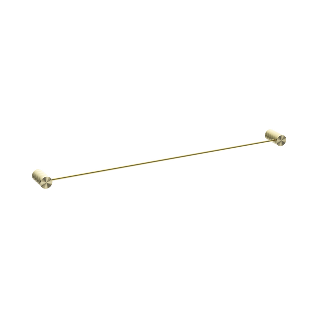 An image of Nero Tapware Opal Single Towel Rail 800mm Brushed Gold