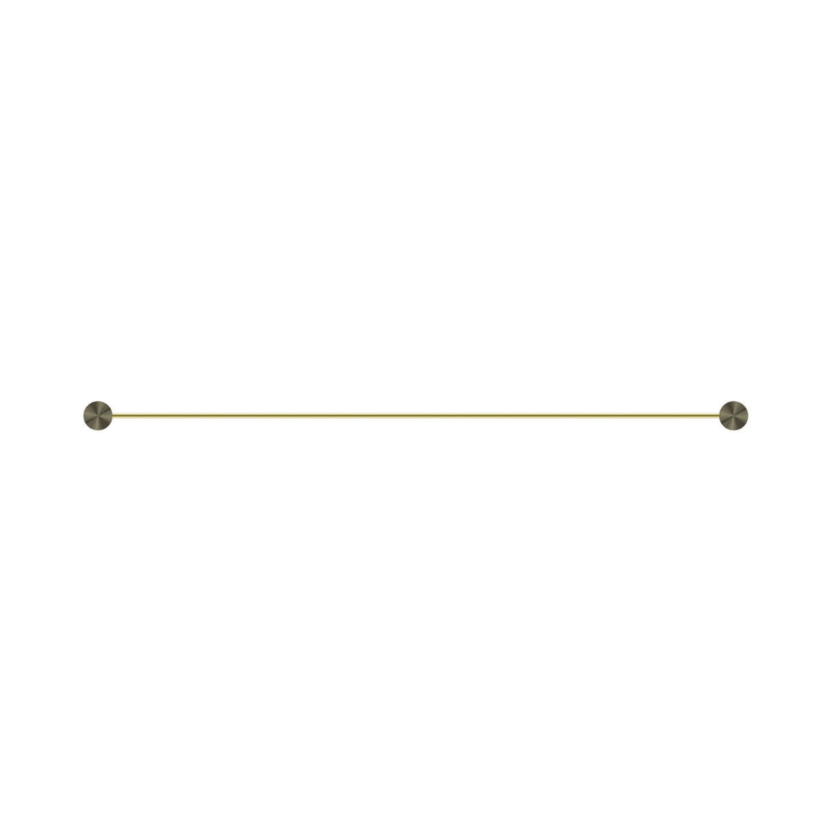An image of Nero Tapware Opal Single Towel Rail 800mm Brushed Gold